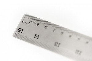 life size inches measuring ruler