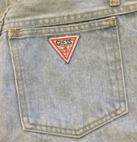 guess jeans pocket