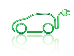 electric powered car symbol